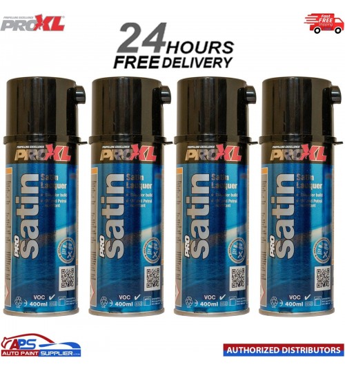 4x ProXL ProSatin 400ml Aerosol Satin Lacquer Pro XL Pro Satin